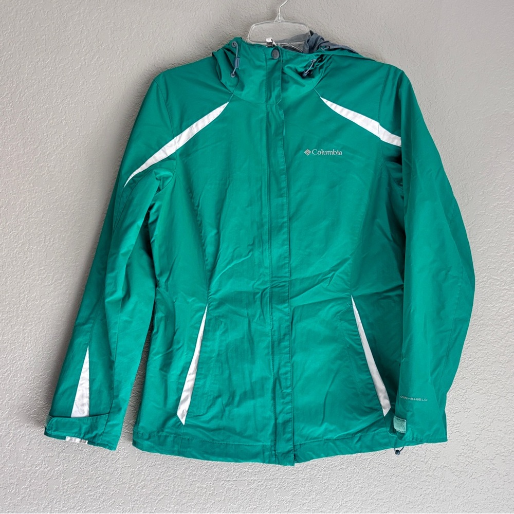 Columbia Women's Blazing Star Interchange 3 in 1 Green Windbreaker Jacket S